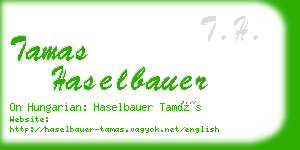 tamas haselbauer business card